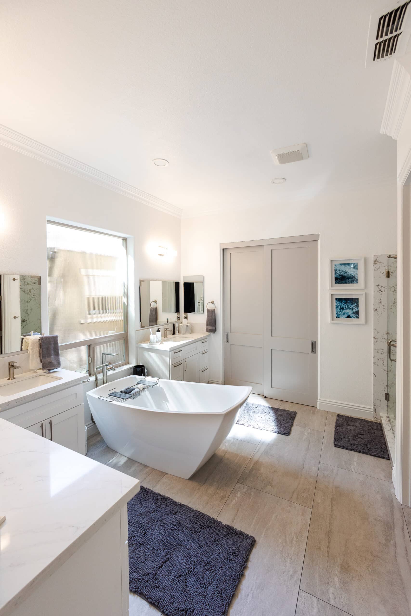 Bathroom reconstruction works of Thrive Home Construction - whole bathroom shot